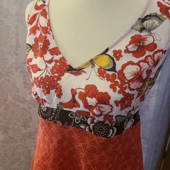 CAbi 100 Percent Silk Butterfly Tunic #948 - Picture 5 of 10